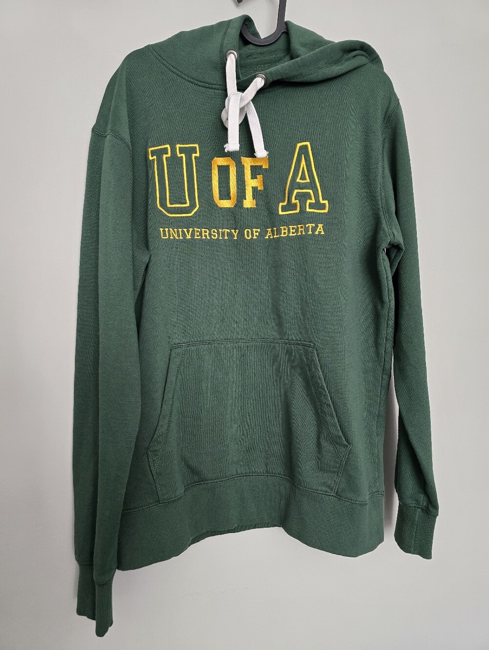 University of Alberta Green Crewneck Hoodie Size Medium